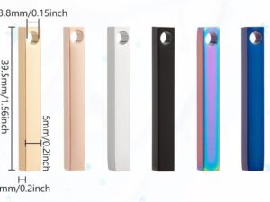 Customized Stainless Steel Bar Pendant