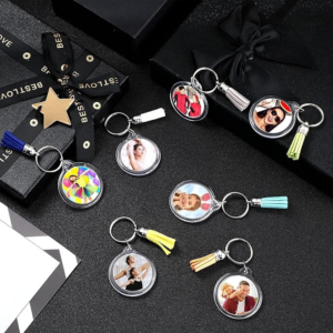 Round Acrylic Photo Keychain